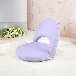 Chaise de yoga dossier chaise de méditation réglable au sol violet MULTIFONCTIONNEL