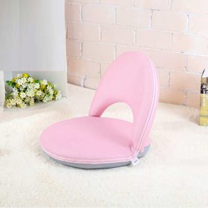 Chaise de yoga dossier chaise de sol de méditation réglable rose MULTIFONCTIONNEL