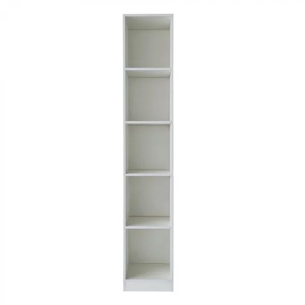 Meuble colonne 5 compartiments ouverts - meuble de rangement salle de bain chambre ou couloir - VDD World FR