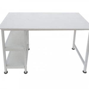 Bureau - table pour ordinateur portable - 140 cm de large et 50 cm de profondeur - blanc - VDD World
