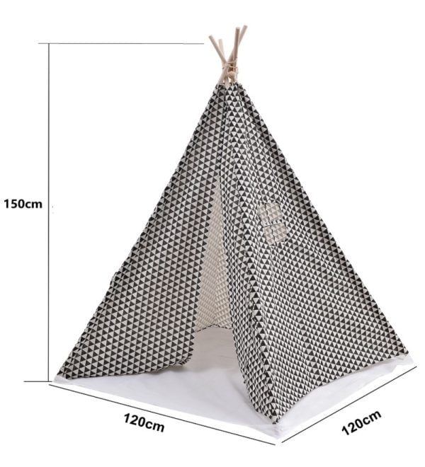 Tente tipi tente de jeu Floortje - wigwam - avec coussin de sol - VDD World