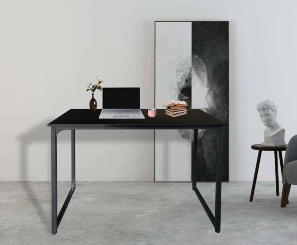 Bureau robuste - table pour ordinateur portable - table d'ordinateur - métal noir - VDD World