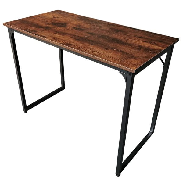 Bureau Stoer - table pour ordinateur portable - table d'ordinateur - vintage industriel - métal noir - VDD World