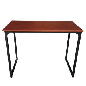 Table d'ordinateur de bureau portable Tough - vintage industriel - bois brun métal noir - VDD World
