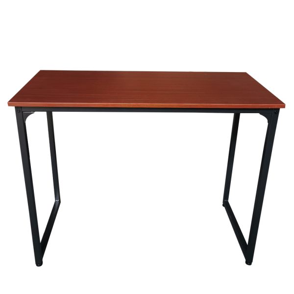 Desk Stoer - table pour ordinateur portable - table d'ordinateur - métal noir bois marron - VDD World