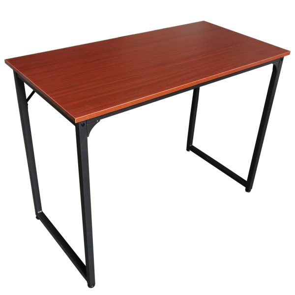 Desk Stoer - table pour ordinateur portable - table d'ordinateur - métal noir bois marron - VDD World