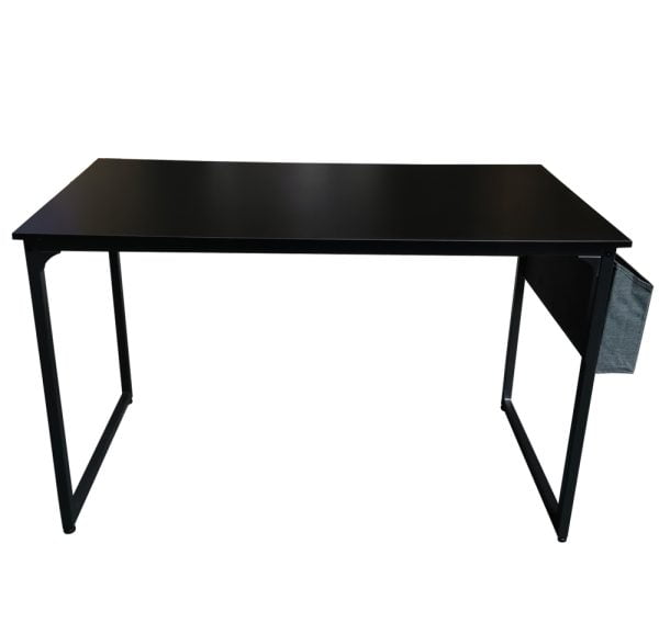 Table d'ordinateur de bureau portable Tough - vintage industriel - bois brun métal noir - VDD World