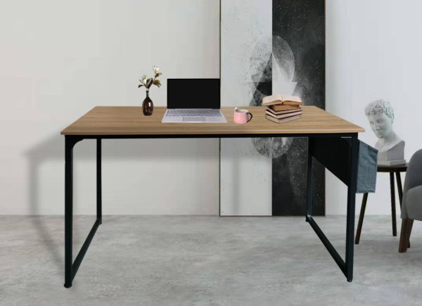 Desk Stoer - table d'ordinateur - table pour ordinateur portable - 120 cm de large - marron clair - VDD World