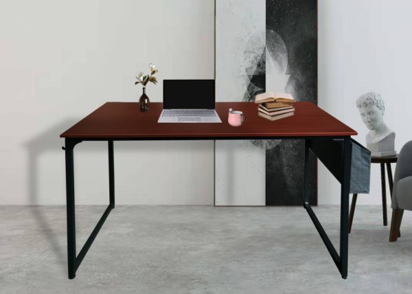 Desk Stoer - table d'ordinateur - table pour ordinateur portable - largeur 120 cm - marron vintage - VDD World