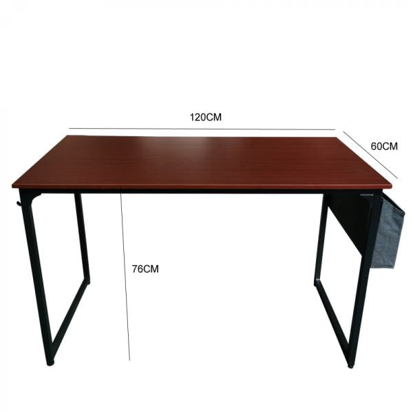 Desk Stoer - table d'ordinateur - table pour ordinateur portable - largeur 120 cm - marron vintage - VDD World