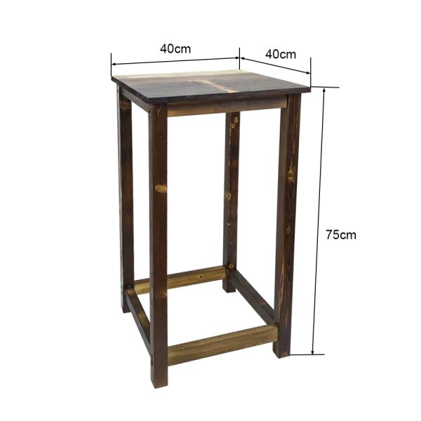 Tabouret table d'appoint de bar Scrapie chutes de bois recyclées style design scrapwood 75 cm de hau - VDD World