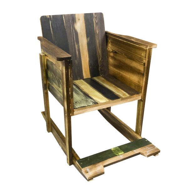 Chaise berçante bois enfants Scrapie bois recyclé scrapwood style design - VDD World