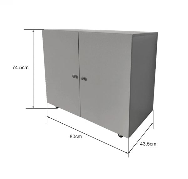 Classeur armoire de rangement Vandol mini blanc hauteur 74 cm - VDD World