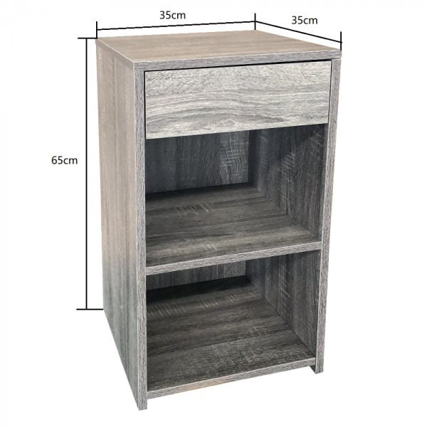 Armoire de chevet 65 cm haut marron clair - VDD World