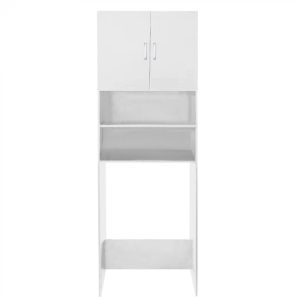 Lave-linge armoire sèche-linge séchant meuble 190 cm blanc