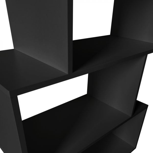 Armoire à compartiments bibliothèque - armoire murale cube empilé - 185 cm de haut - noir - VDD World