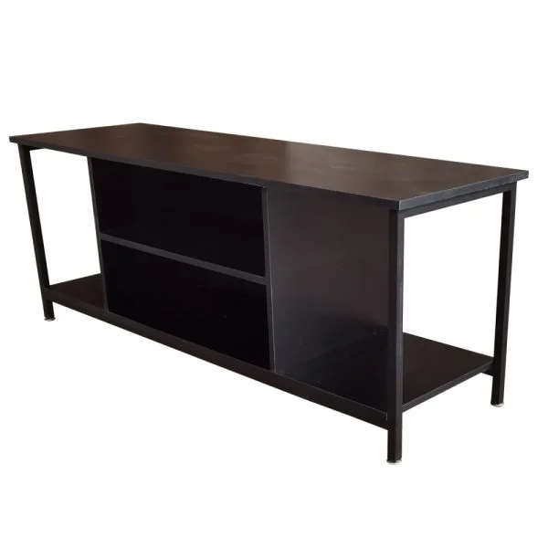 Meuble TV Tough - meuble buffet industriel - 130 cm de large - noir - VDD World FR
