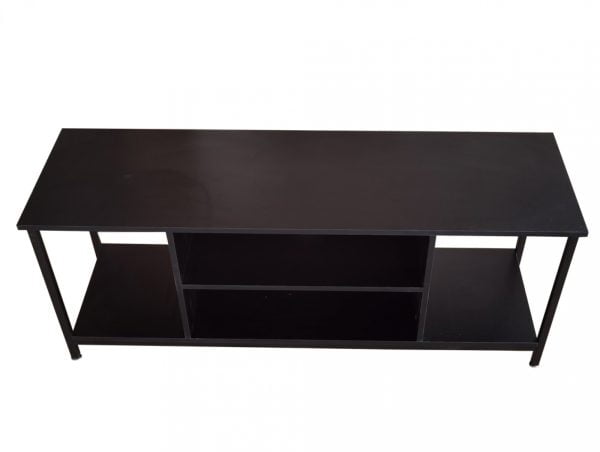 Meuble TV Tough - meuble buffet industriel - 130 cm de large - noir - VDD World