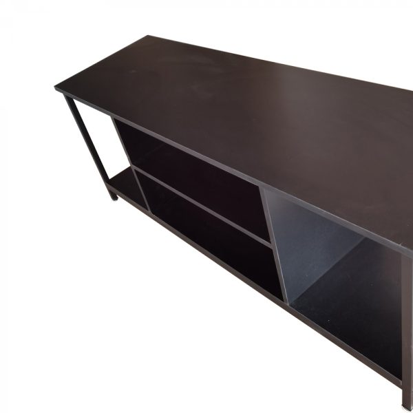 Meuble TV Tough - meuble buffet industriel - 130 cm de large - noir - VDD World