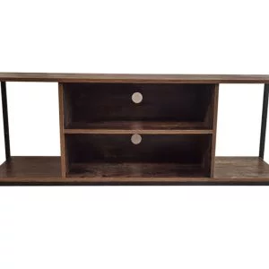 Meuble TV Tough - meuble buffet industriel - 130 cm de large - noir - VDD World FR