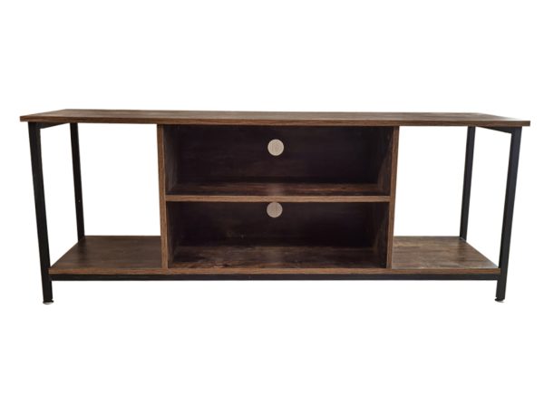 Meuble TV Tough - Buffet meuble vintage industriel - 130 cm de large - marron - VDD World