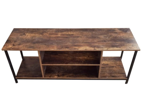 Meuble TV Tough - Buffet meuble vintage industriel - 130 cm de large - marron - VDD World