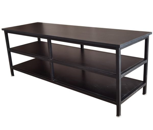 Meuble TV Tough - buffet industriel - 120 cm de large - noir - VDD World