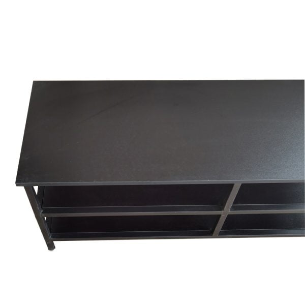 Meuble TV Tough - buffet industriel - 120 cm de large - noir - VDD World