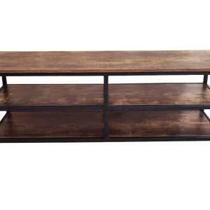 Meuble TV Tough - meuble buffet industriel - 130 cm de large - noir - VDD World FR