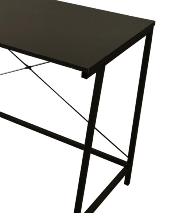 Bureau - table d'ordinateur portable - table d'ordinateur - industriel - noir - VDD World