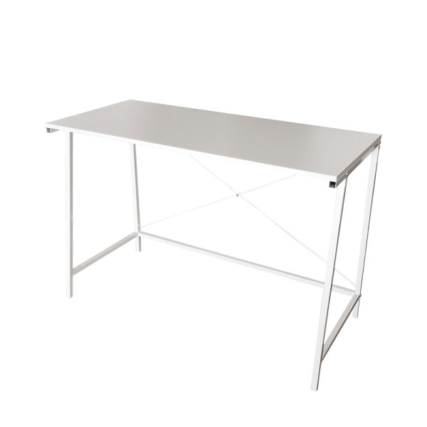 Desk Stoer - table pour ordinateur portable - table d'ordinateur - industriel - blanc - VDD World