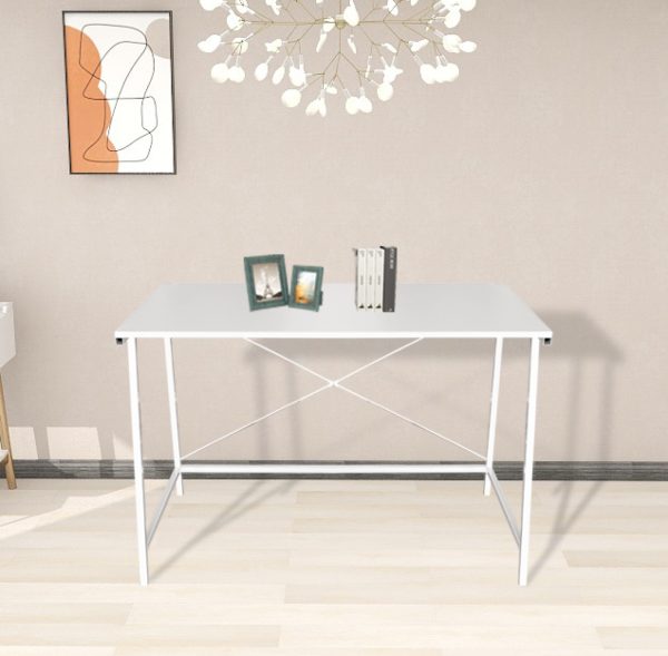 Desk Stoer - table pour ordinateur portable - table d'ordinateur - industriel - blanc - VDD World