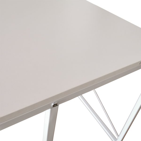 Desk Stoer - table pour ordinateur portable - table d'ordinateur - industriel - blanc - VDD World