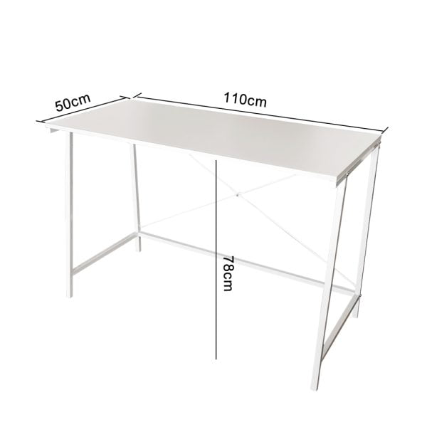 Desk Stoer - table pour ordinateur portable - table d'ordinateur - industriel - blanc - VDD World