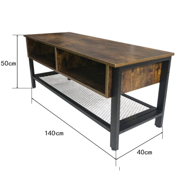 Meuble TV meuble buffet Tough design industriel vintage 140 cm - VDD World