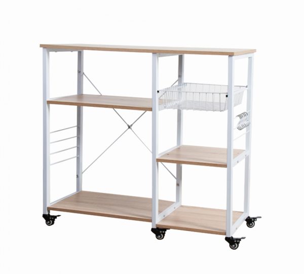 Armoire de cuisine Tough - chariot de service - mobile - blanc - VDD World