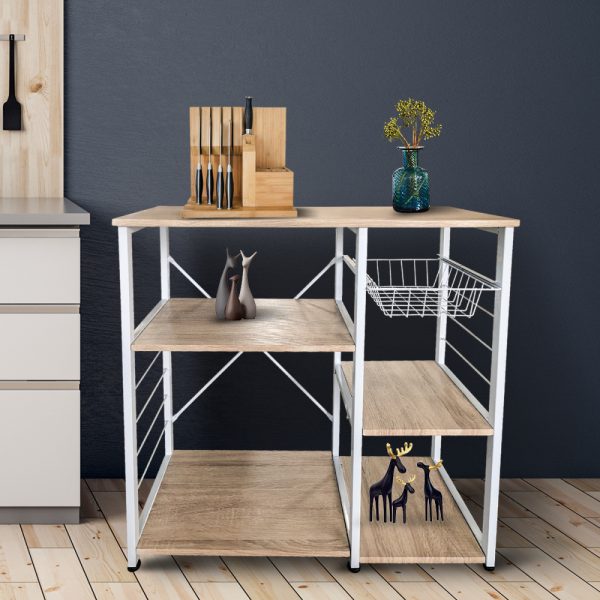 Table d'armoire de cuisine Tough - meuble de cuisine - table d'appoint - design industriel - 90 cm d - VDD World