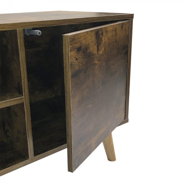 Meuble TV Buffet robuste design industriel 140 cm de large - VDD World