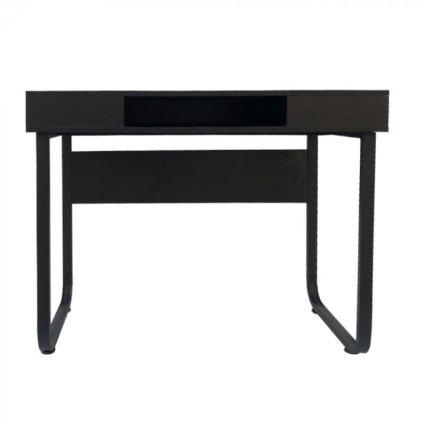 Bureau table d'ordinateur Tough - table d'appoint - industriel moderne - métal noir bois noir - VDD World