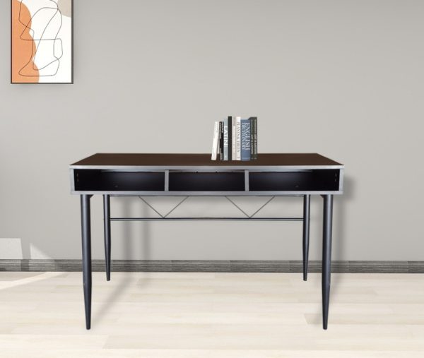 Bureau ''Stoer'' - table d'appoint hall ou couloir - style industriel moderne - noir - VDD World