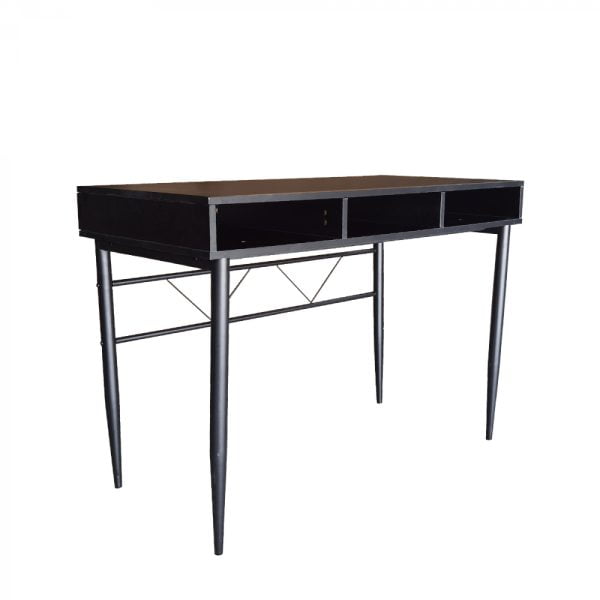 Bureau ''Stoer'' - table d'appoint hall ou couloir - style industriel moderne - noir - VDD World