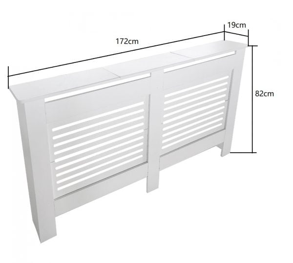 Boîtier de radiateur - boîtier de chauffage - boîtier de radiateur - 172 cm x 82 cm - blanc - VDD World