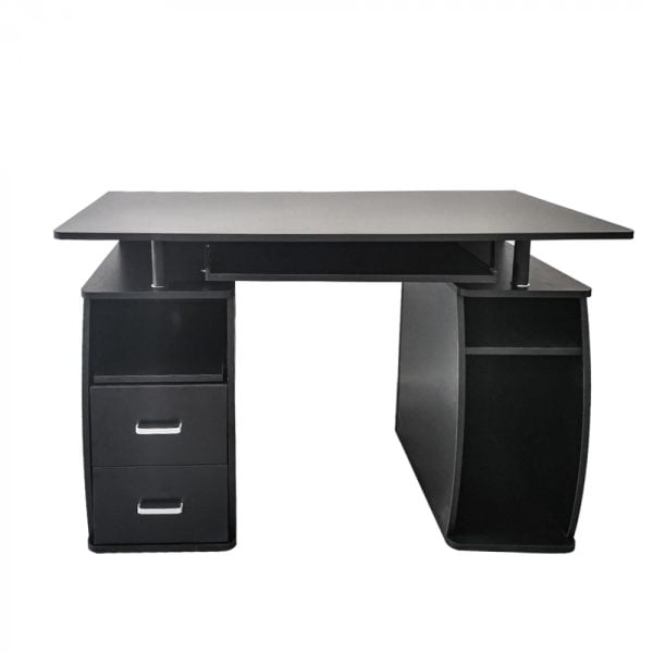 Table d'ordinateur de bureau - largeur 120 cm - noir - VDD World