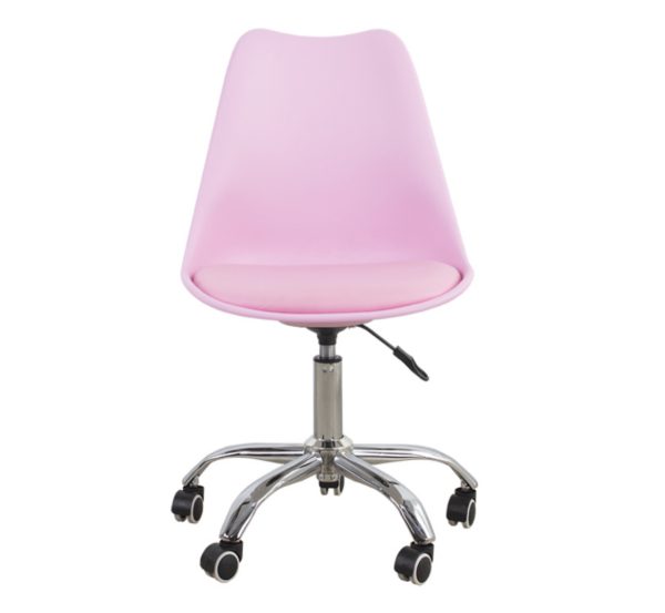 Chaise de bureau rose - réglable en hauteur - VDD World