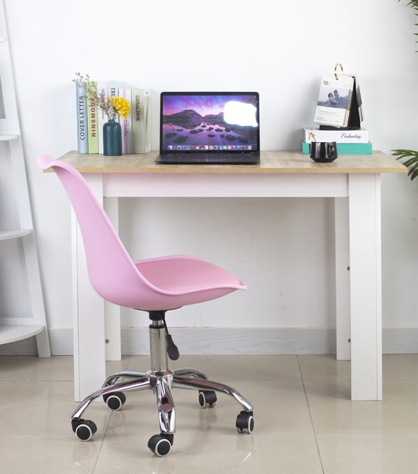 Chaise de bureau rose - réglable en hauteur - VDD World