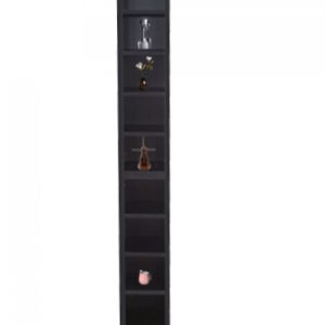 Meuble à étagères - armoire murale étroite et haute - meuble de rangement pour CD - hauteur 183 cm -