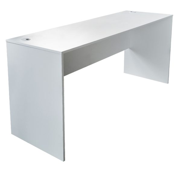 Bureau - table pour ordinateur portable - 140 cm de large et 50 cm de profondeur - blanc - VDD World