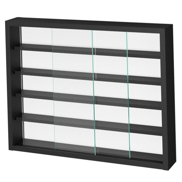 VDD Vitrine murale suspendue debout - étagères 50 cm de large x 4 cm de profondeur - VDD World