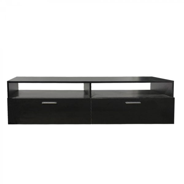 Meuble TV - meuble buffet TV - 160 cm de large - noir - VDD World