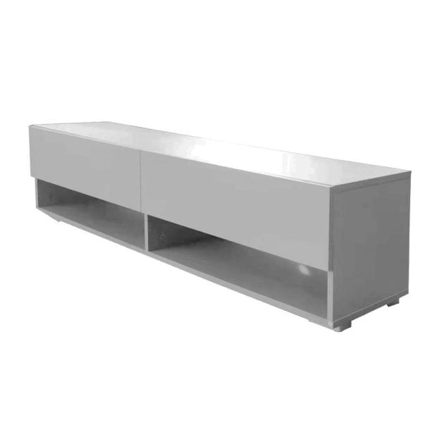 Meuble TV Buffet TV Wander suspendu 140 cm de large gris - VDD World